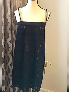 New Hoss Intropia dress (or long tunic) with drop waist and bow. Size Medium.